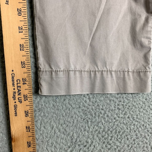 Eileen Fisher Chino Pants Women's‎ 8 Cropped Taupe Straight Leg Relaxed Twill - Picture 8 of 9